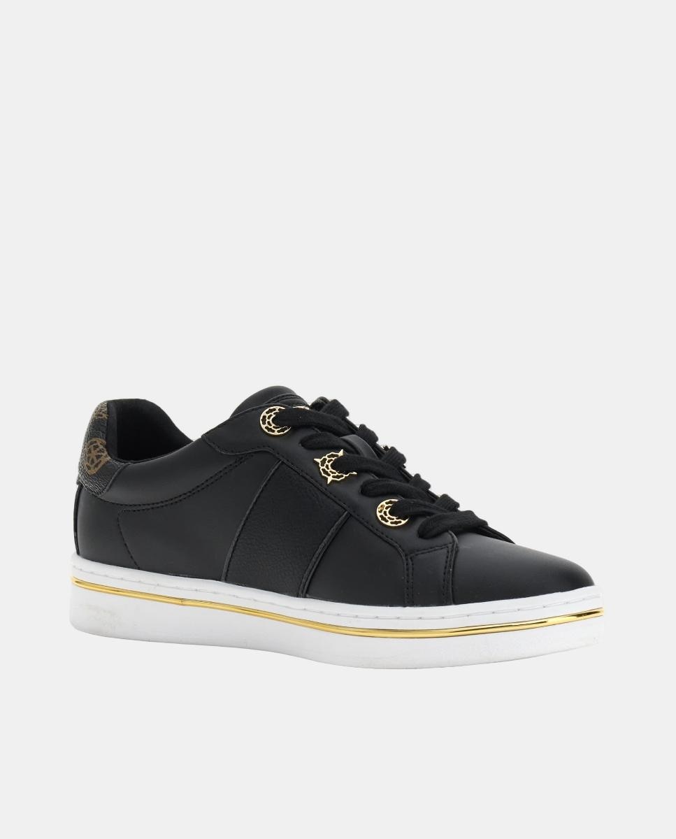 Sapatilhas Tipo Runner com Estampado Preto-3