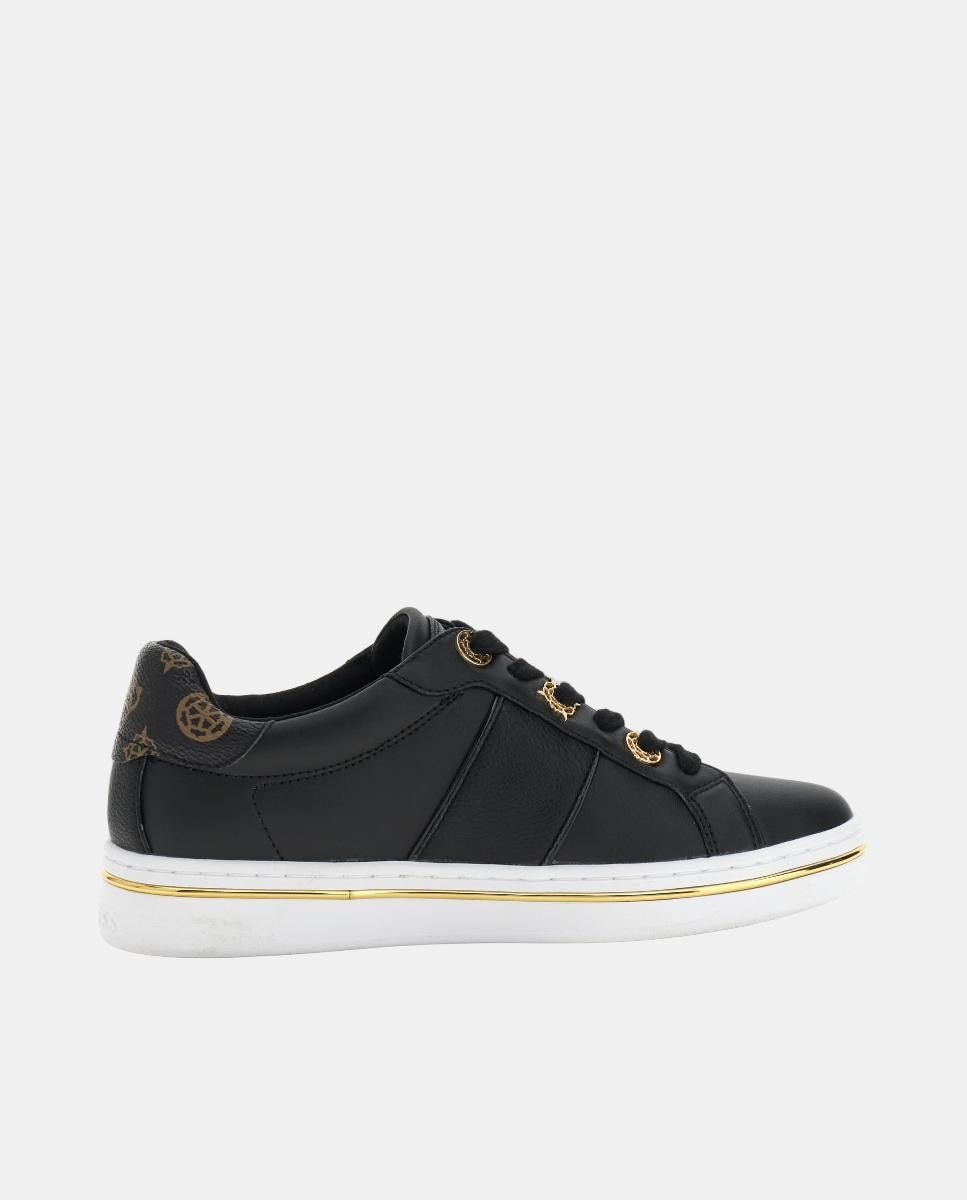 Sapatilhas Tipo Runner com Estampado Preto-4