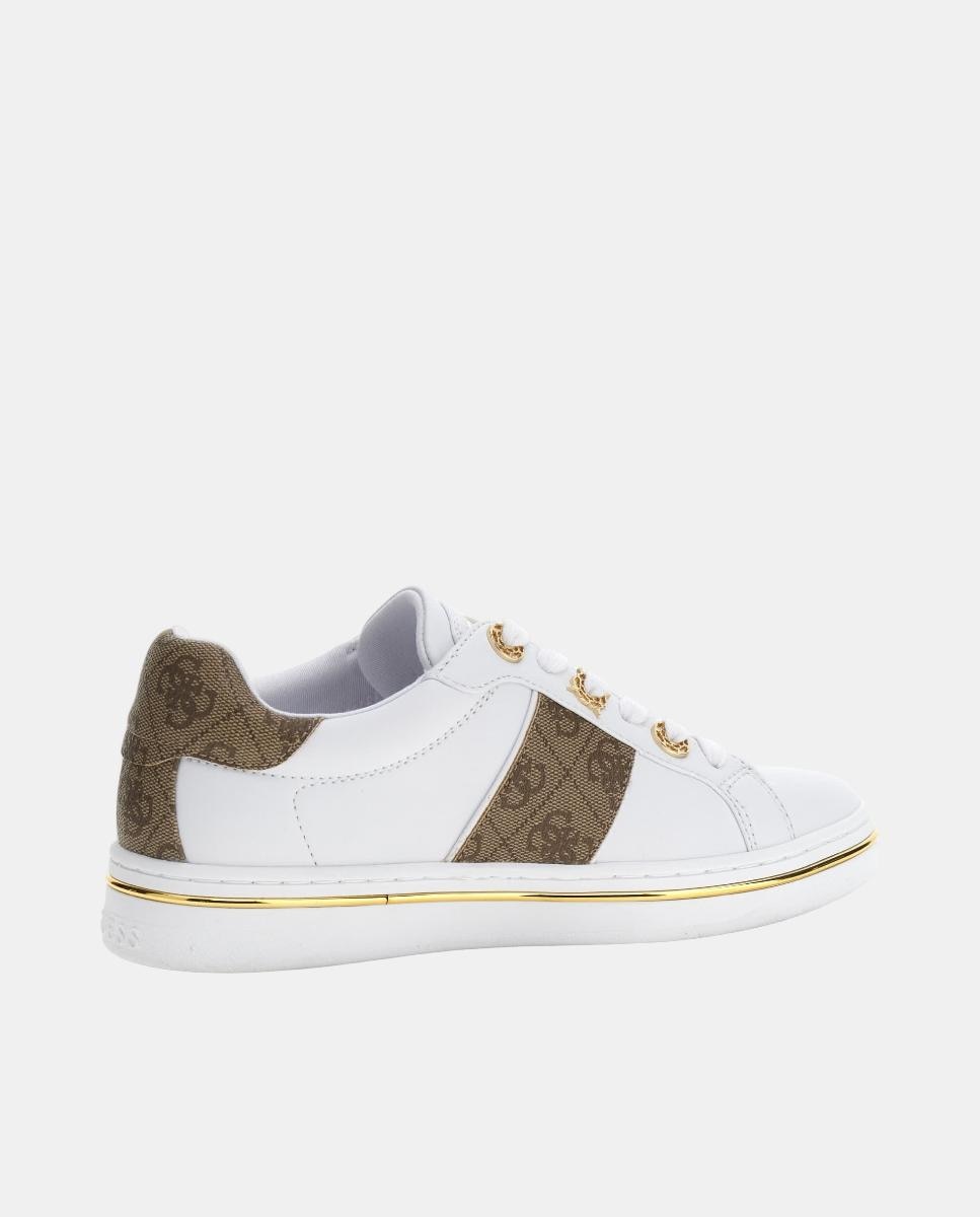 Sapatilhas Tipo Runner com Estampado Branco-2