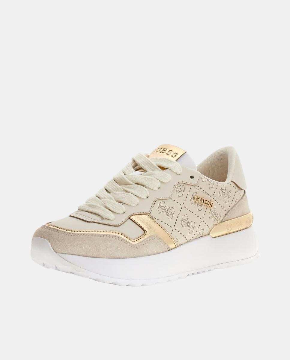 Sapatilhas Tipo Runner com Estampado Natural-3