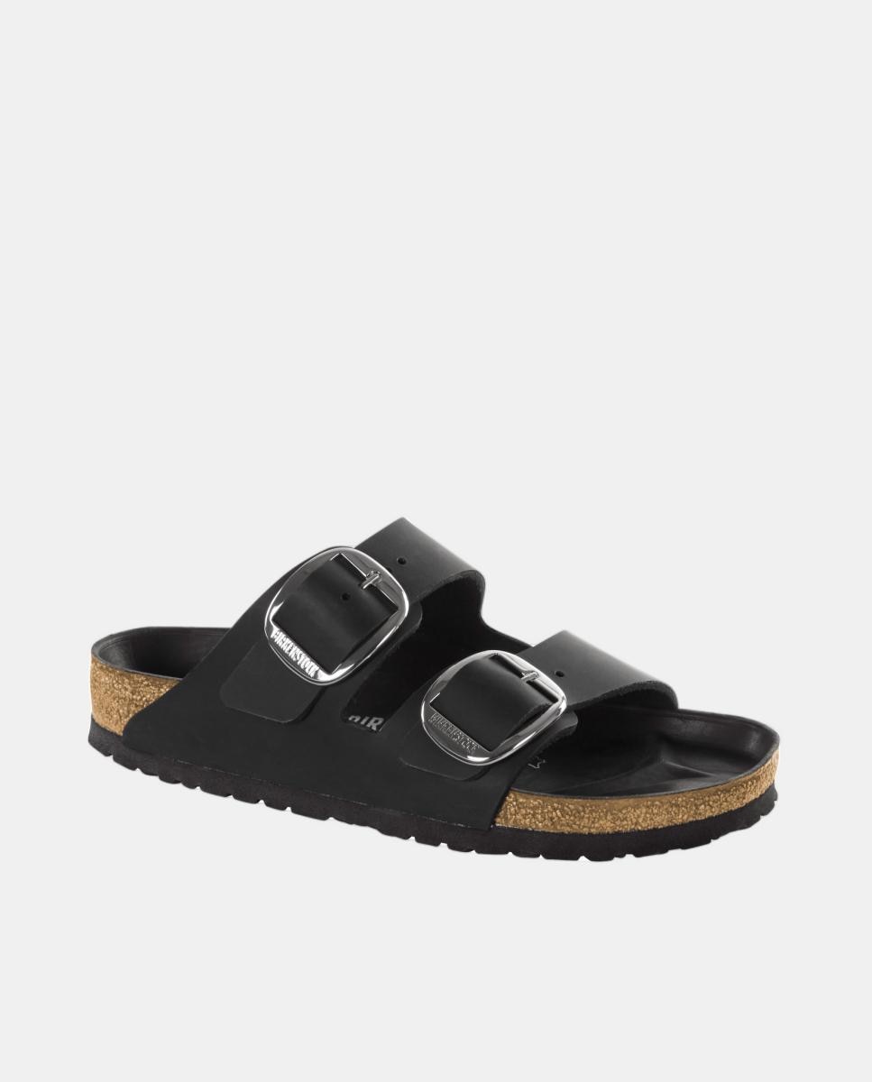 Birkenstock - Sandalias planas Arizona Big Buckle de mujer con dos correas con hebilla.