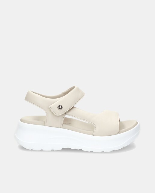 Imagem 0 de Sandálias de Plataforma em Pele com Forro de Pele