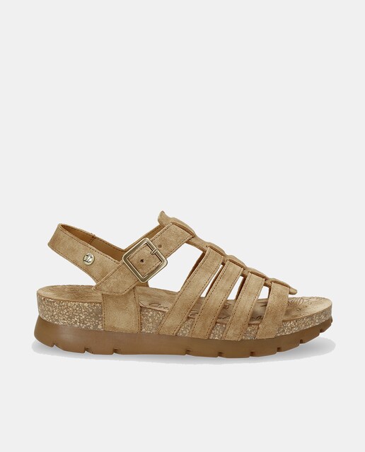 Imagem 0 de Sandálias Rasas em Pele com Forro de Pele