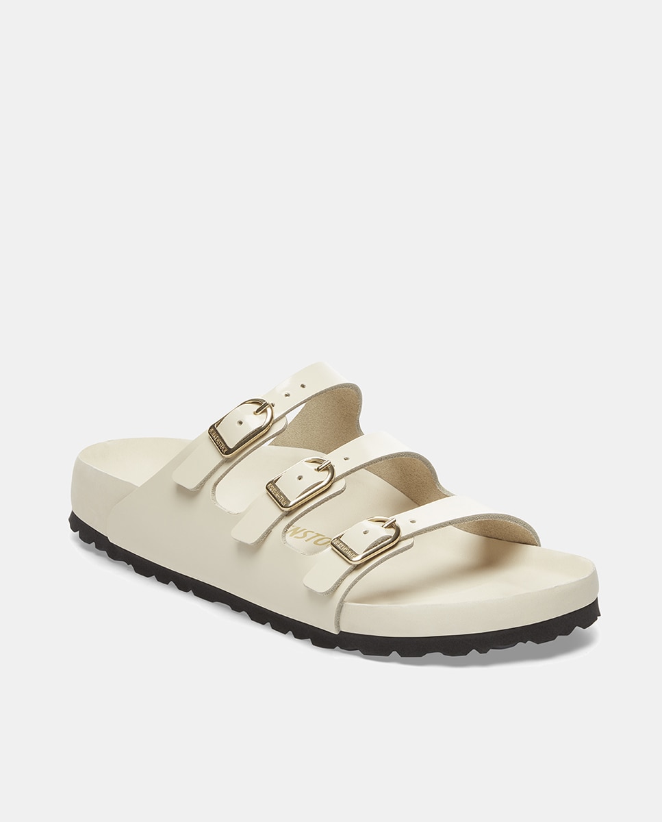 Imagem 0 de Sandálias Florida em Couro Natural Envernizado