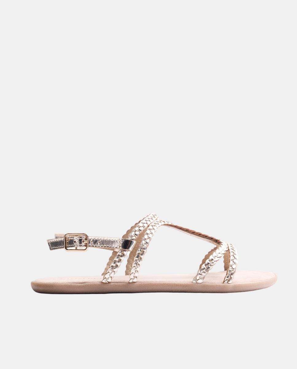 Imagem 0 de Sandálias Barefoot em Pele Entrançada