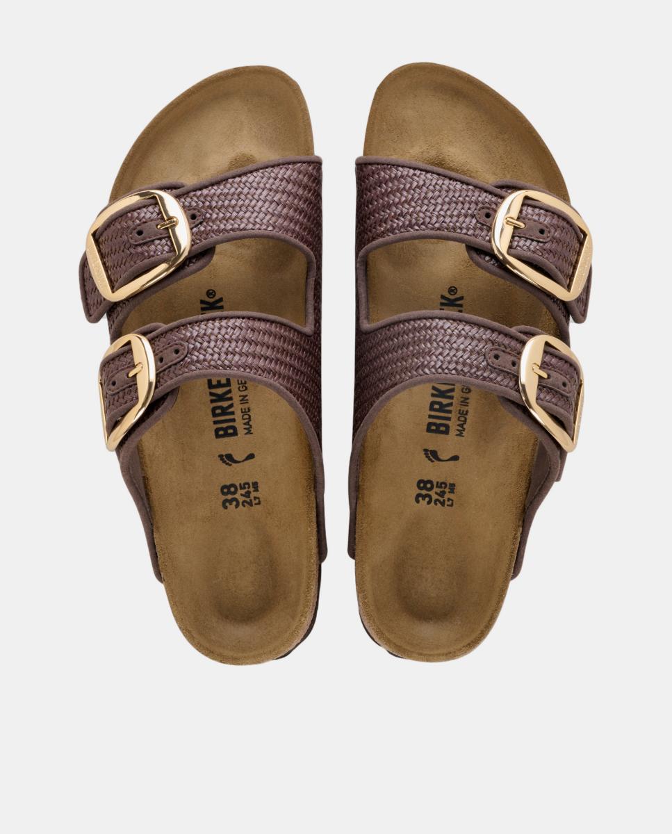Mules Boston com Tachas Castanho taupe-2