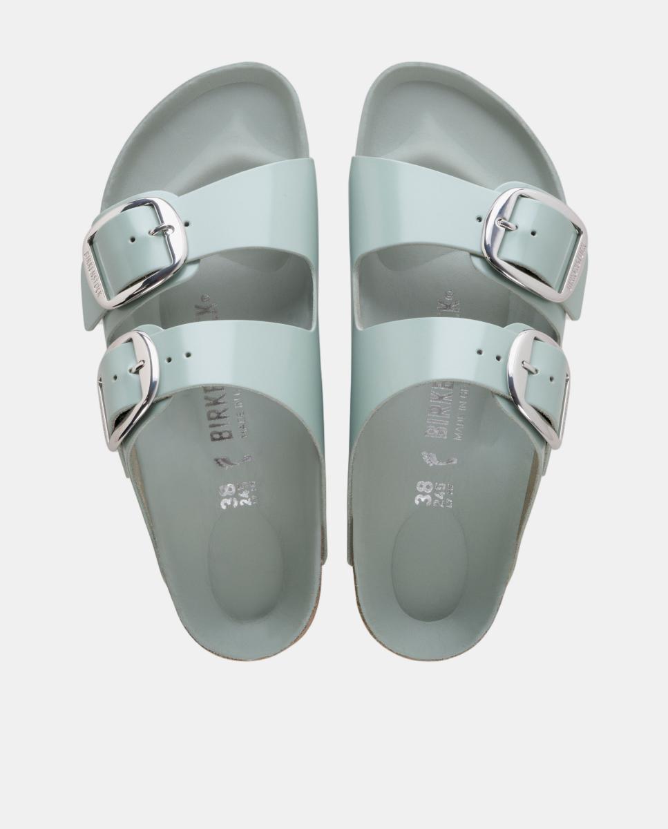Arizona hebilla grande cuero natural esmaltado - Birkenstock - Verde Aqua Verde Aqua-2