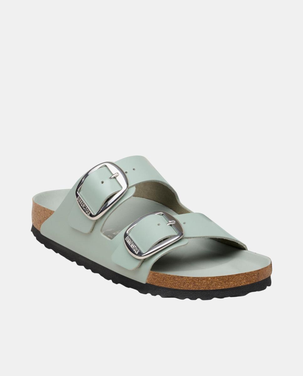 Arizona hebilla grande cuero natural esmaltado - Birkenstock - Verde Aqua Verde Aqua-3