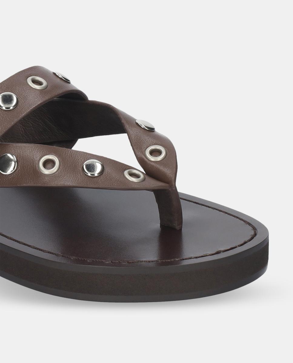 Mules em Pele Rasos Castanho-3