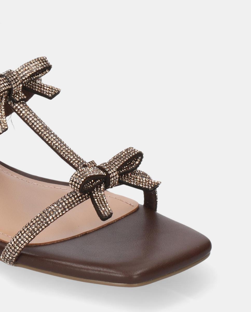 Sandalia tacon mujer - Bibi Lou - Marrón Marrón-3