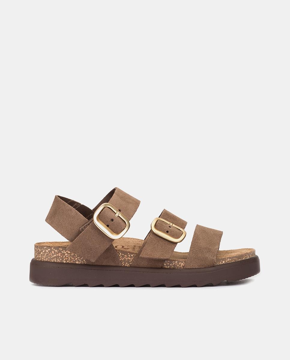 Sandalias de plataforma de mujer de piel - Yokono - Topo Topo-1