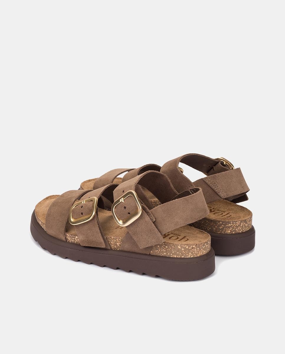 Sandalias de plataforma de mujer de piel - Yokono - Topo Topo-3