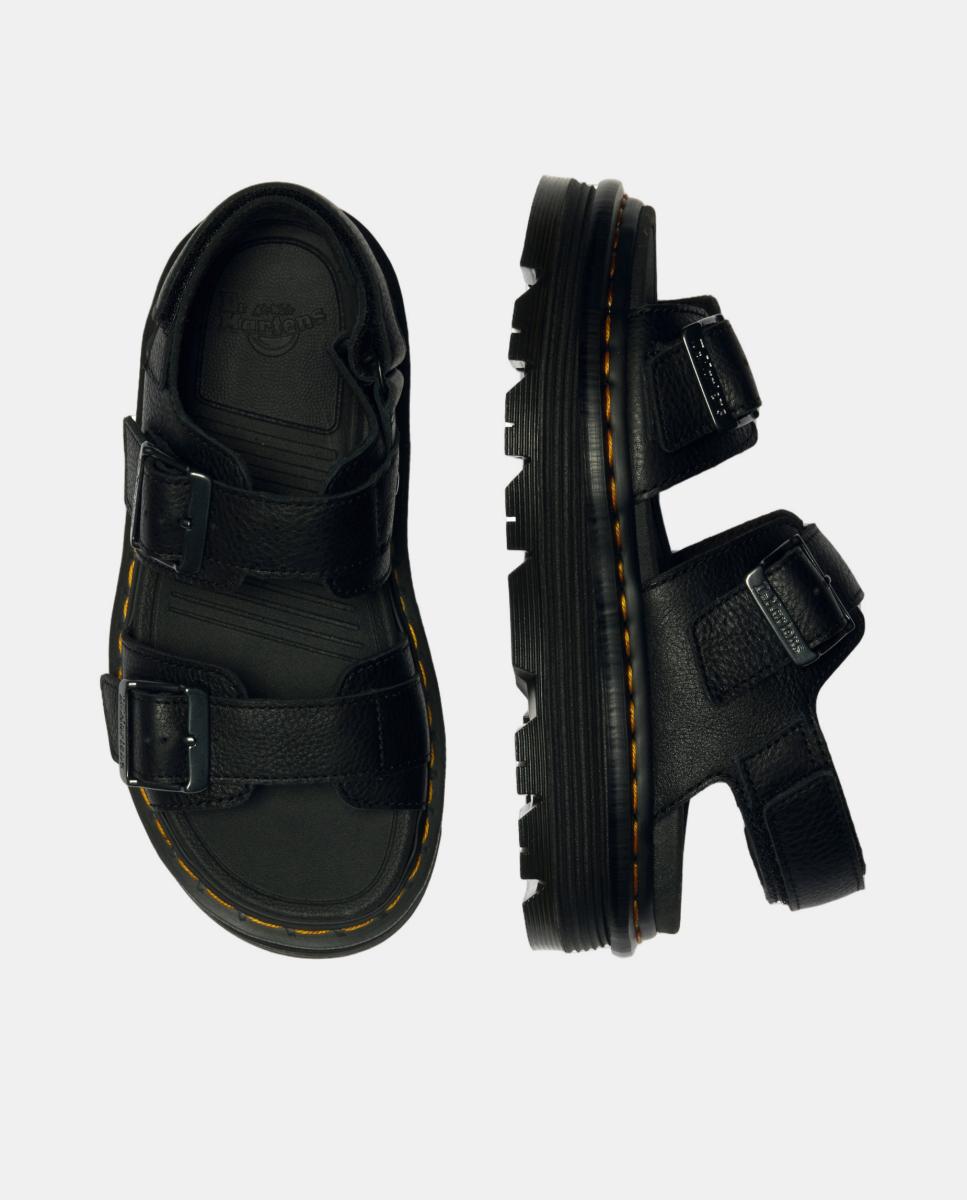 Sandálias Zebzag em Pele Pisa Preto-5