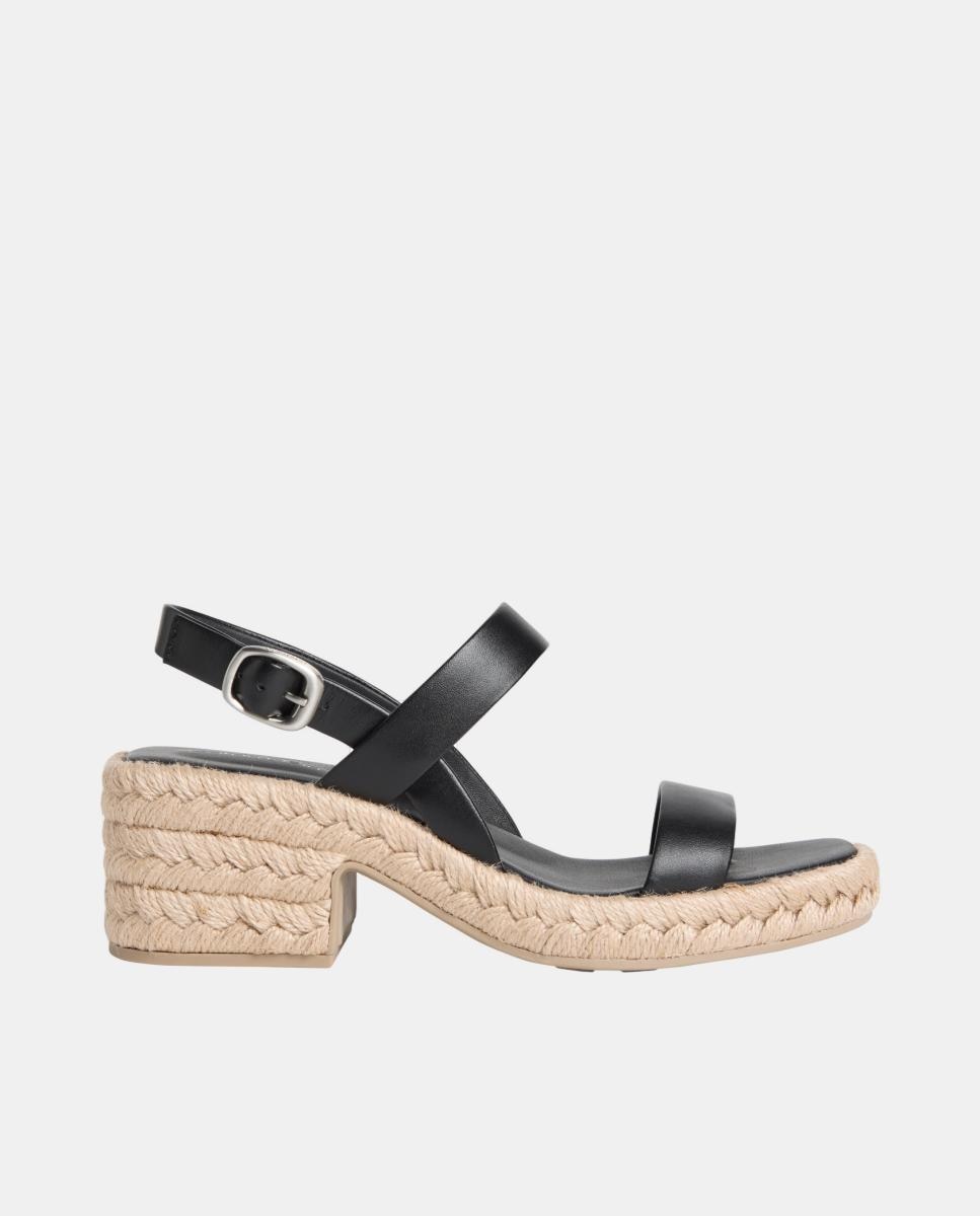 Imagem 0 de Sandálias de Esparto com Tacão