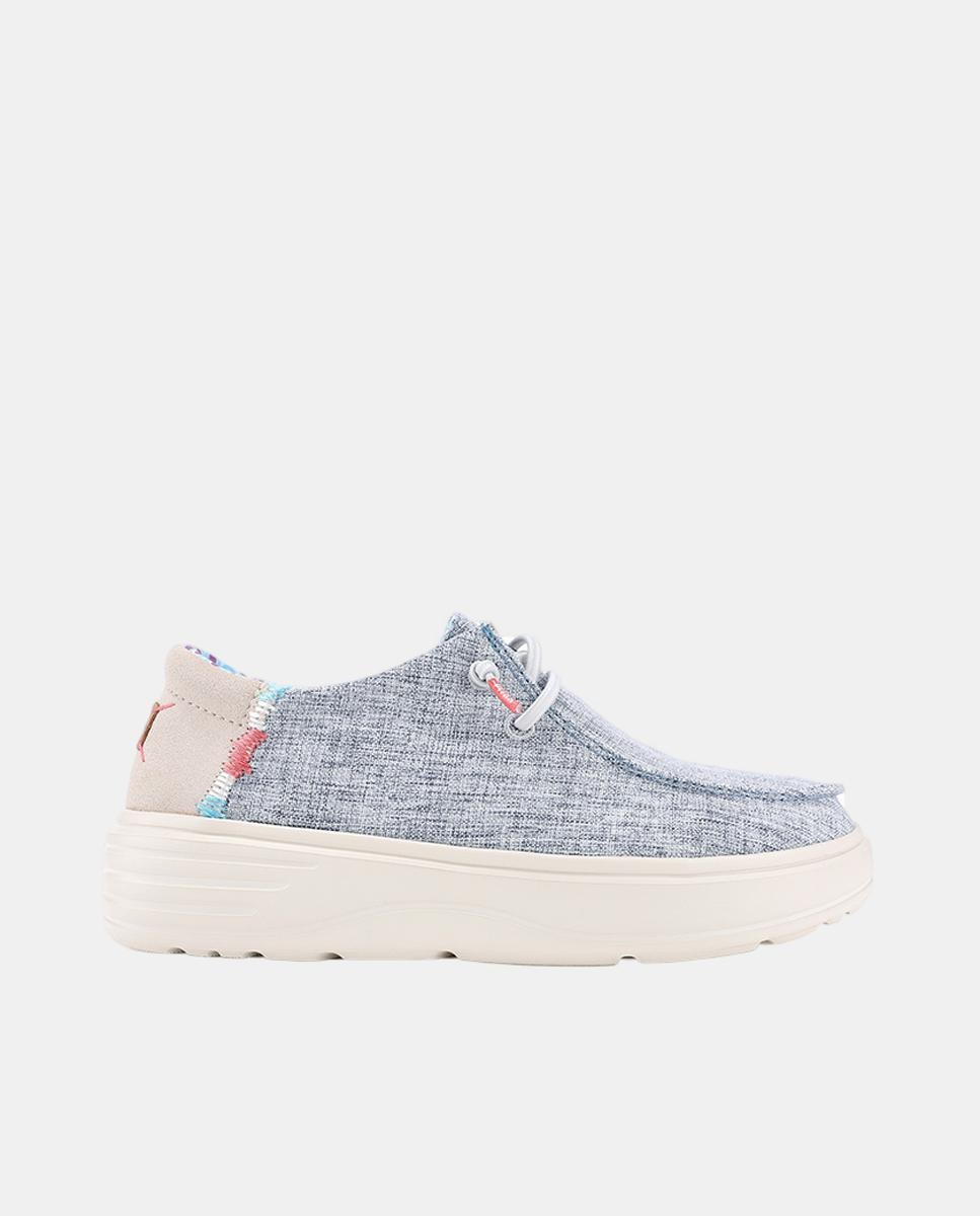 Imagem 0 de Sapatos de Atacadores Tipo Wallaby Easy-On de Linho e Algodão