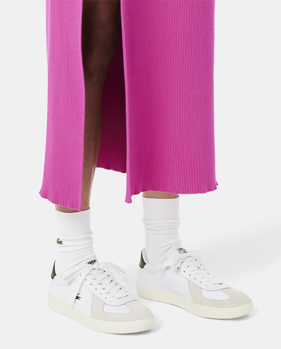 Sapatilhas Baseshot Pro de Camurça Pele Branco-7