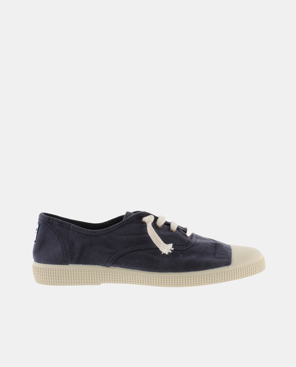 Victoria - Zapatillas de lona hombre envejecida DREC con doble cordón.