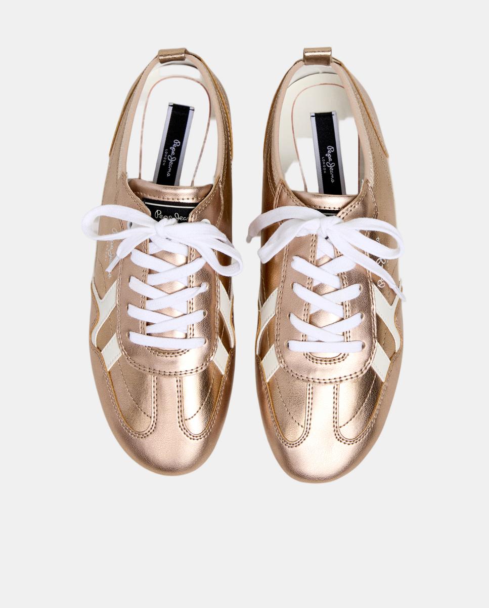 Sapatilhas Ultraligeiras de Moda Noa Shine W Ouro-2