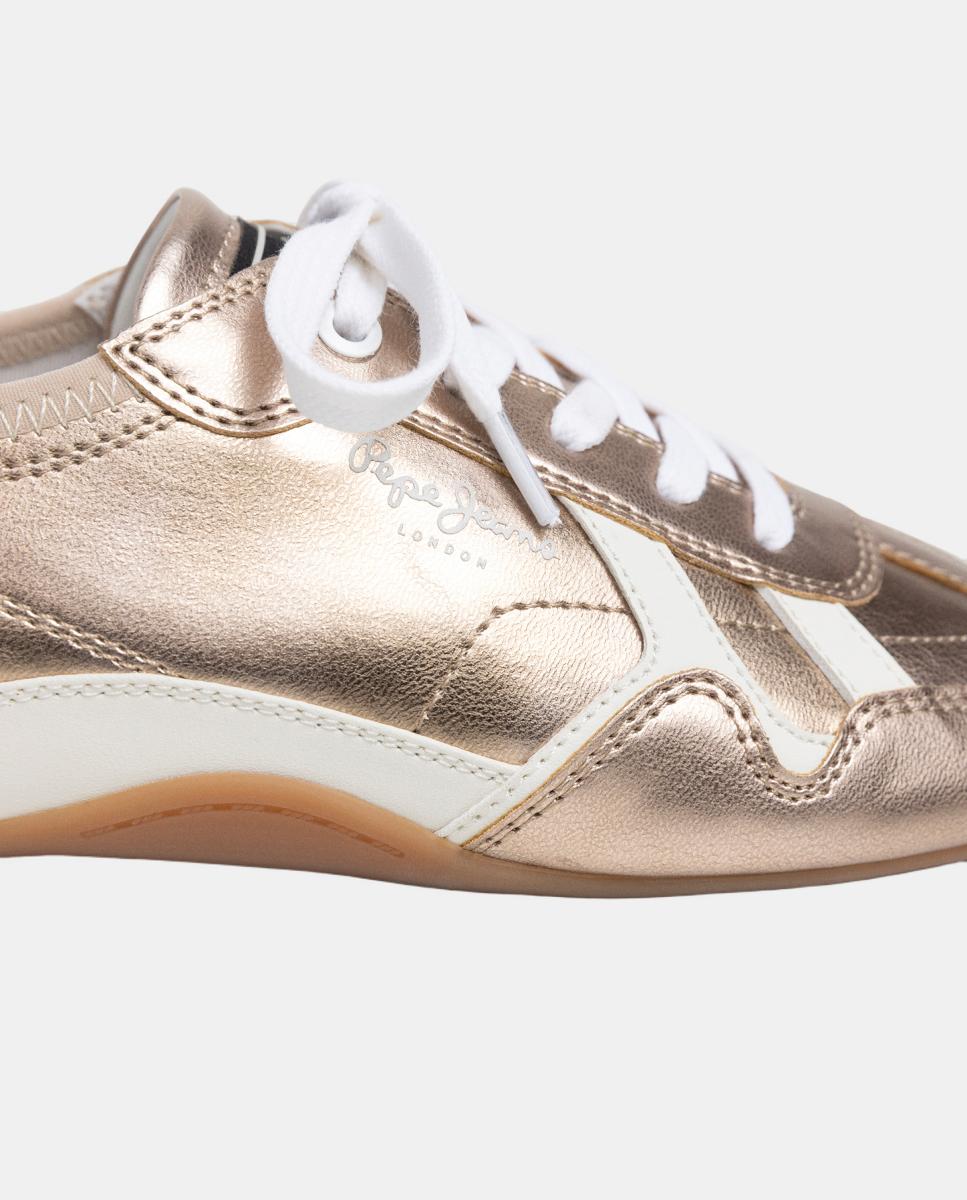 Sapatilhas Ultraligeiras de Moda Noa Shine W Ouro-5