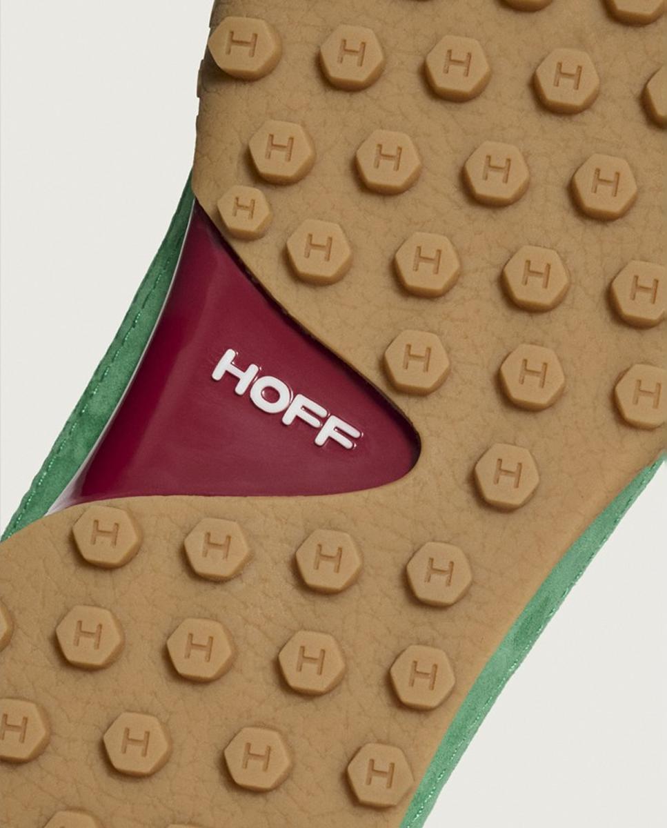 Sapatilhas Baixas em Pele com Sola de Borracha Esmeralda-4