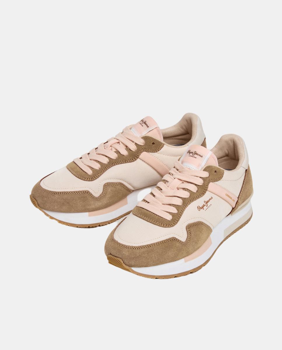 Sapatilhas Estilo Running Hailon Basic W Castanho-3