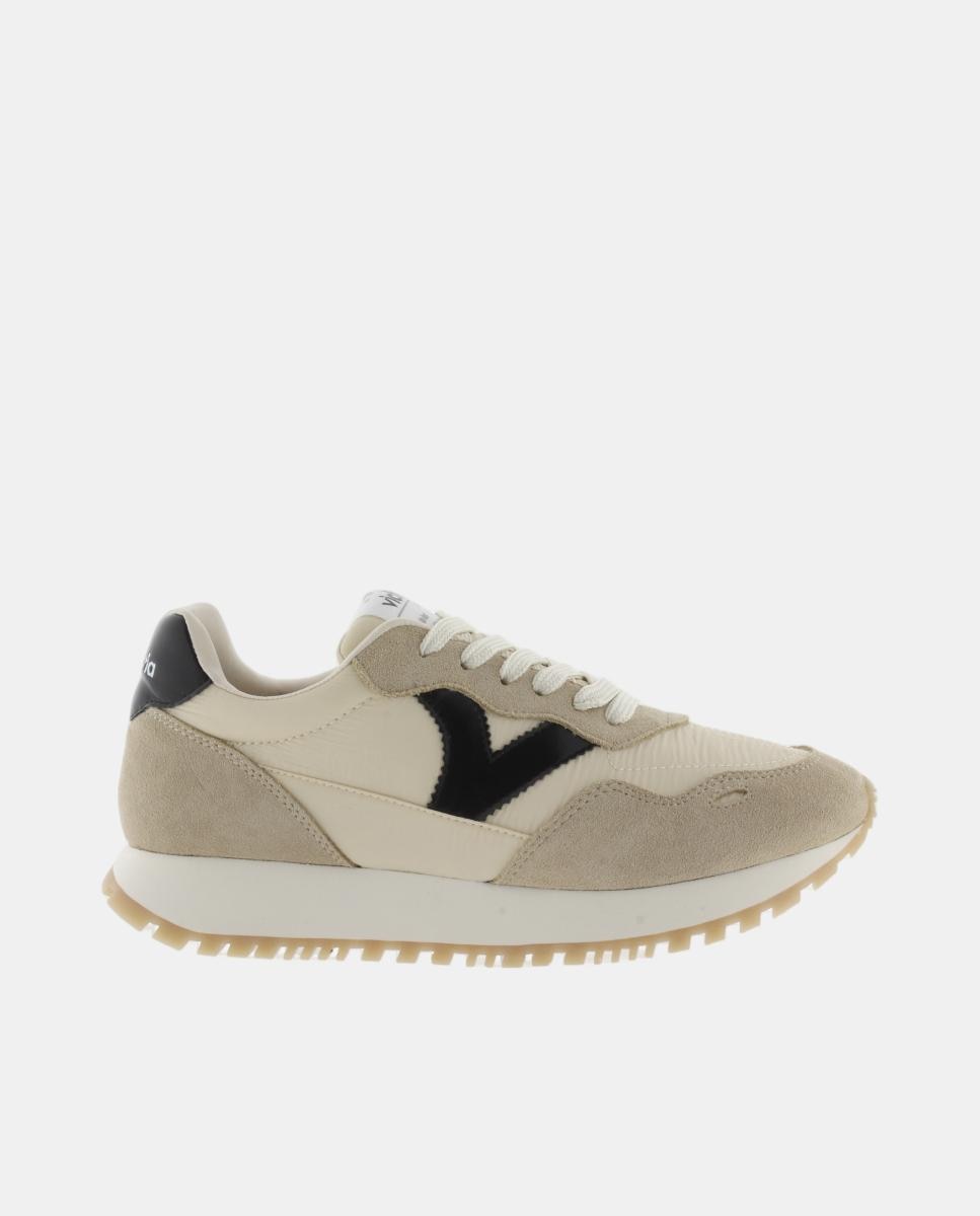 Imagem 0 de Sapatilhas Desportivas de Nylon com Peças Coloridas e de Croute e Sola Dentada