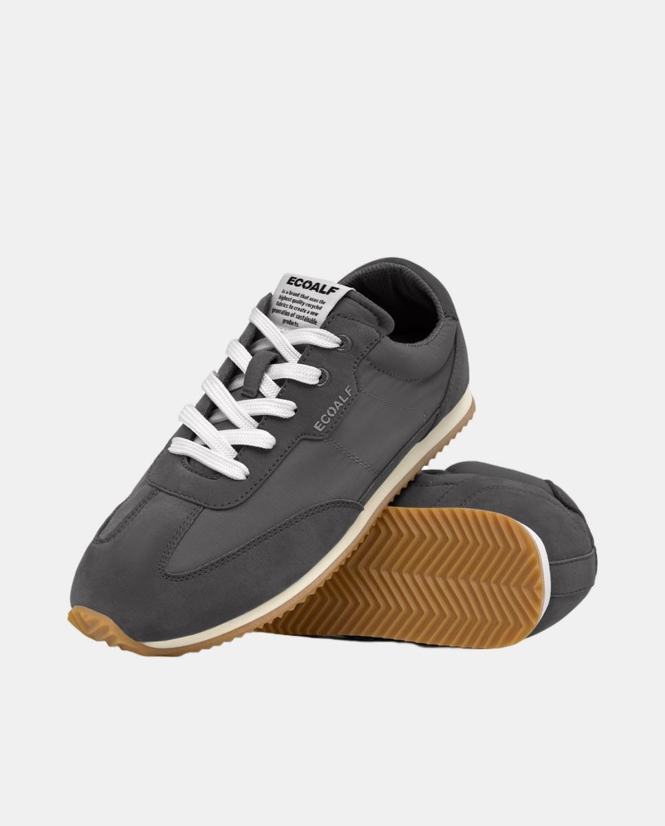 Sapatilhas Modelo Denveralf 100% Poliamida Reciclada Cinzento-3