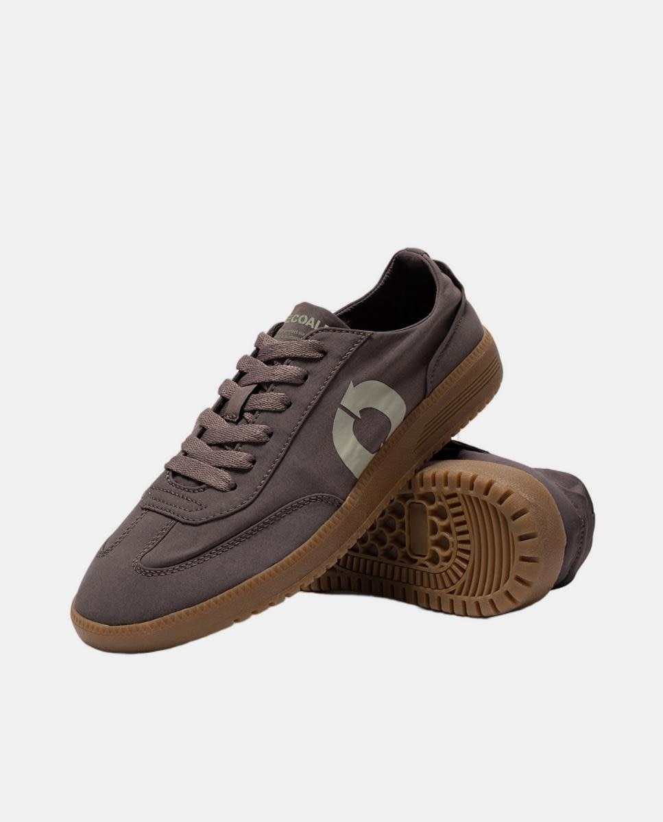 Sapatilhas Modelo Bapsom 70% Poliamida Reciclada e 30% Algodão Orgânico Castanho-4