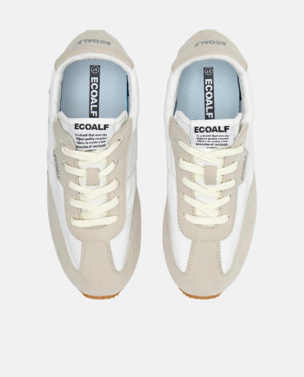 Sapatilhas Modelo Denveralf 100% Poliamida Reciclada Branco-2