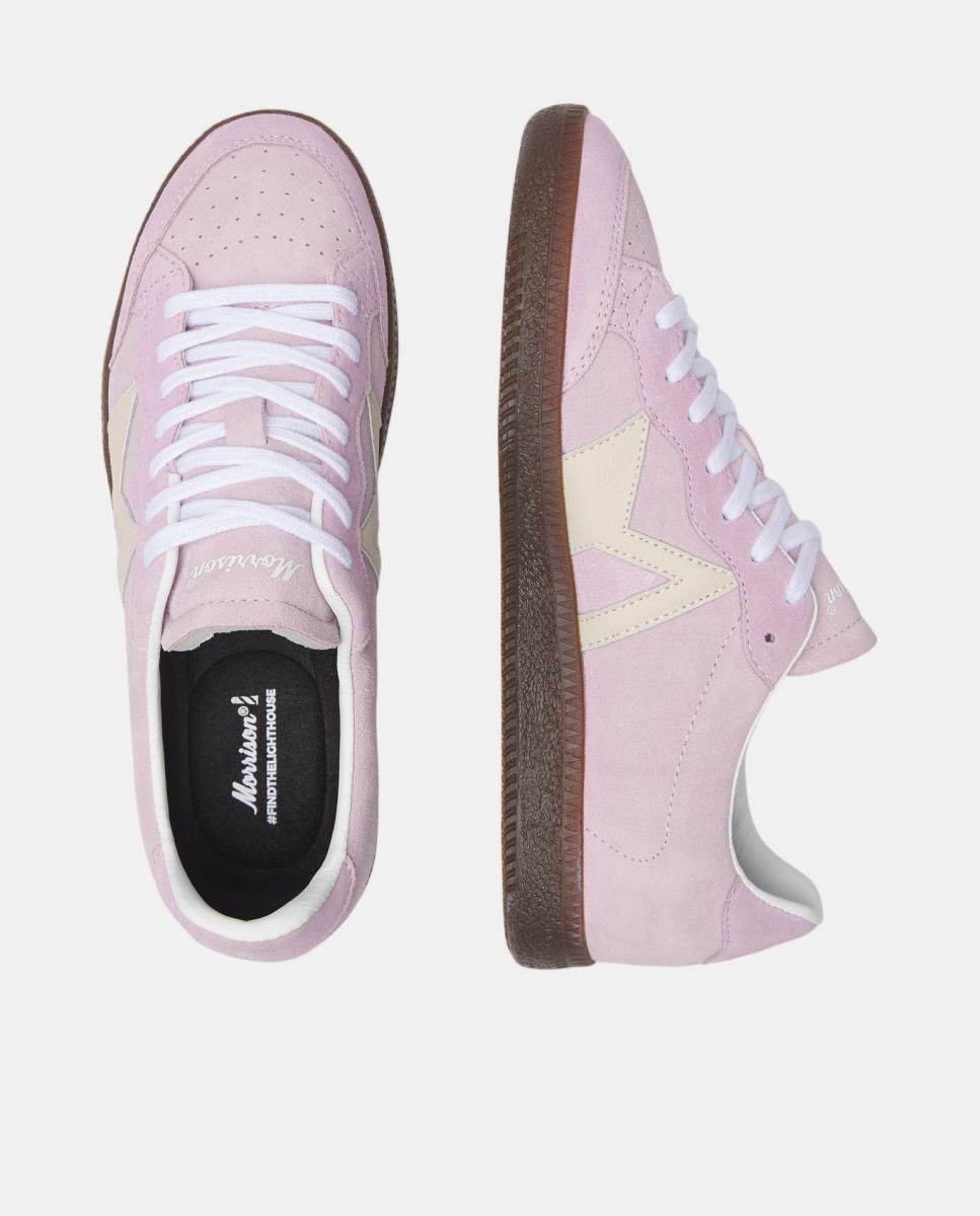 Sapatilhas Moma Tulip de Croute e Napa Lilás claro-4