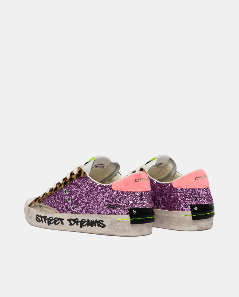 Sapatilhas Baixas Dourado Rosa-3