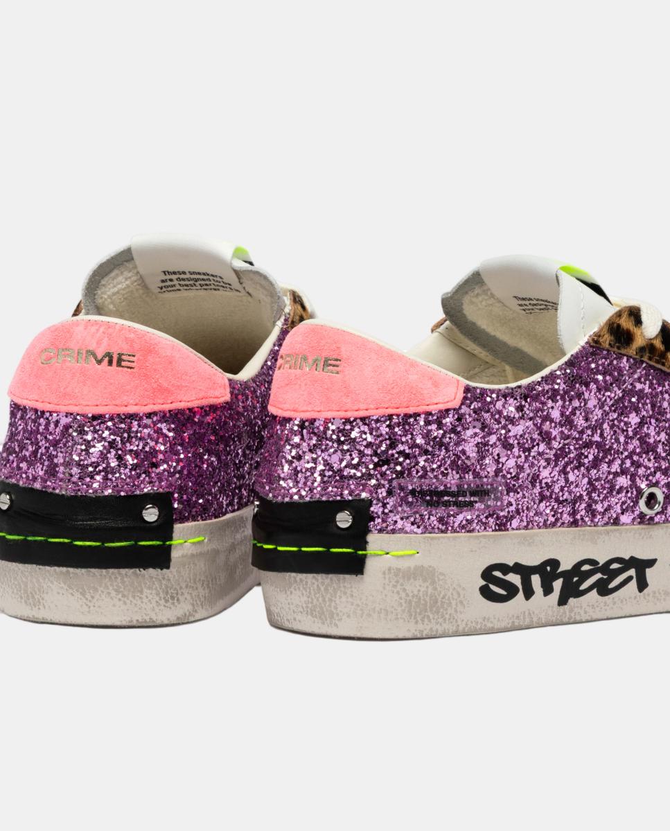 Sapatilhas Baixas Dourado Rosa-6