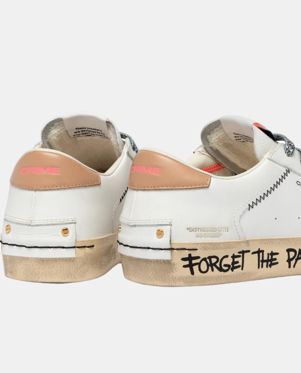 Sapatilhas Baixas Pele Branco-6