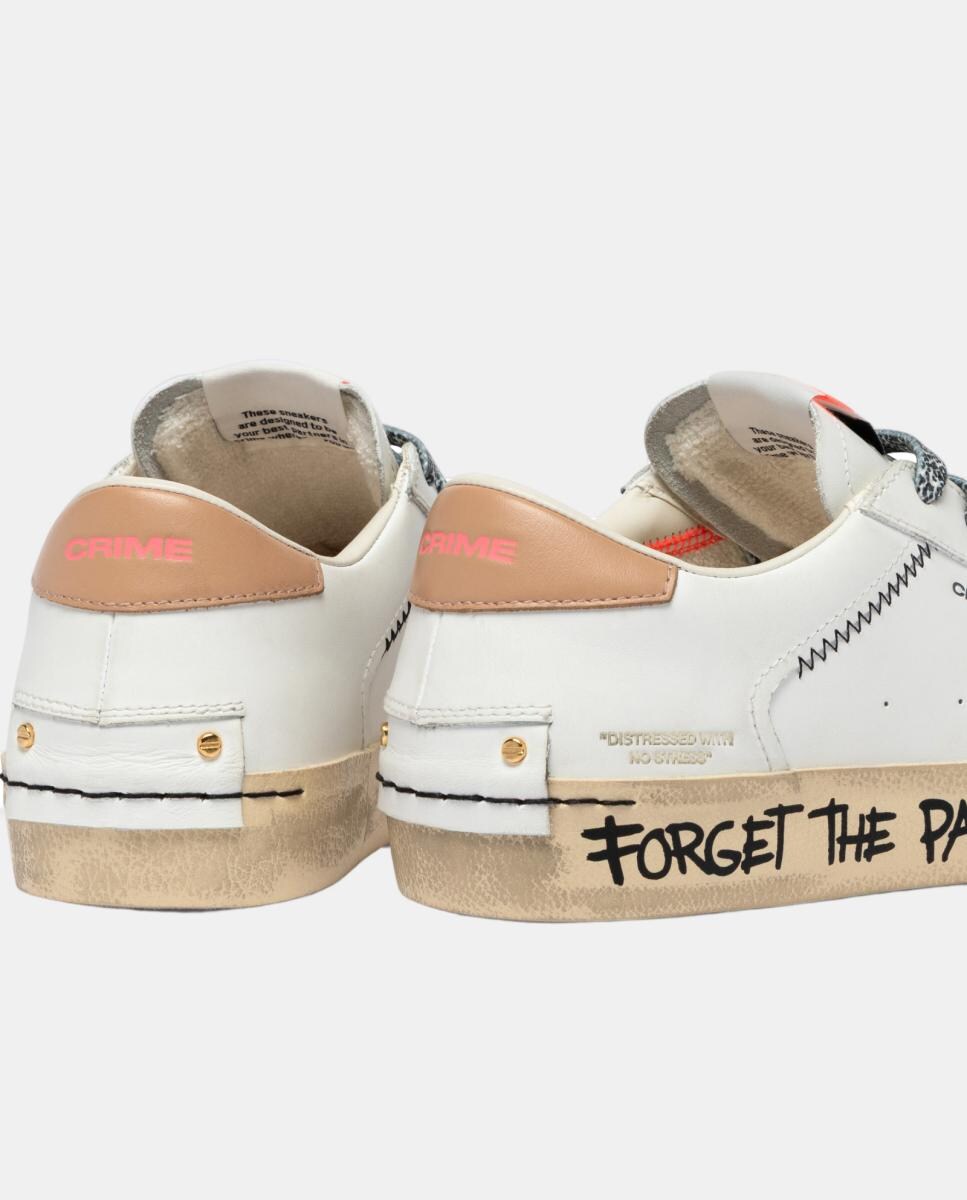 Sapatilhas Baixas Pele Branco-6