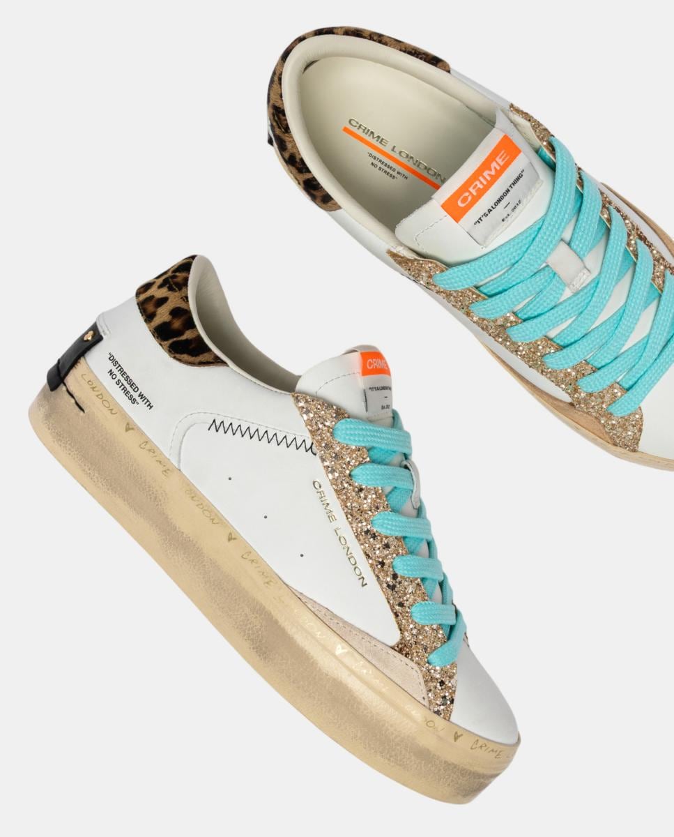 Sapatilhas Baixas Ouro-5