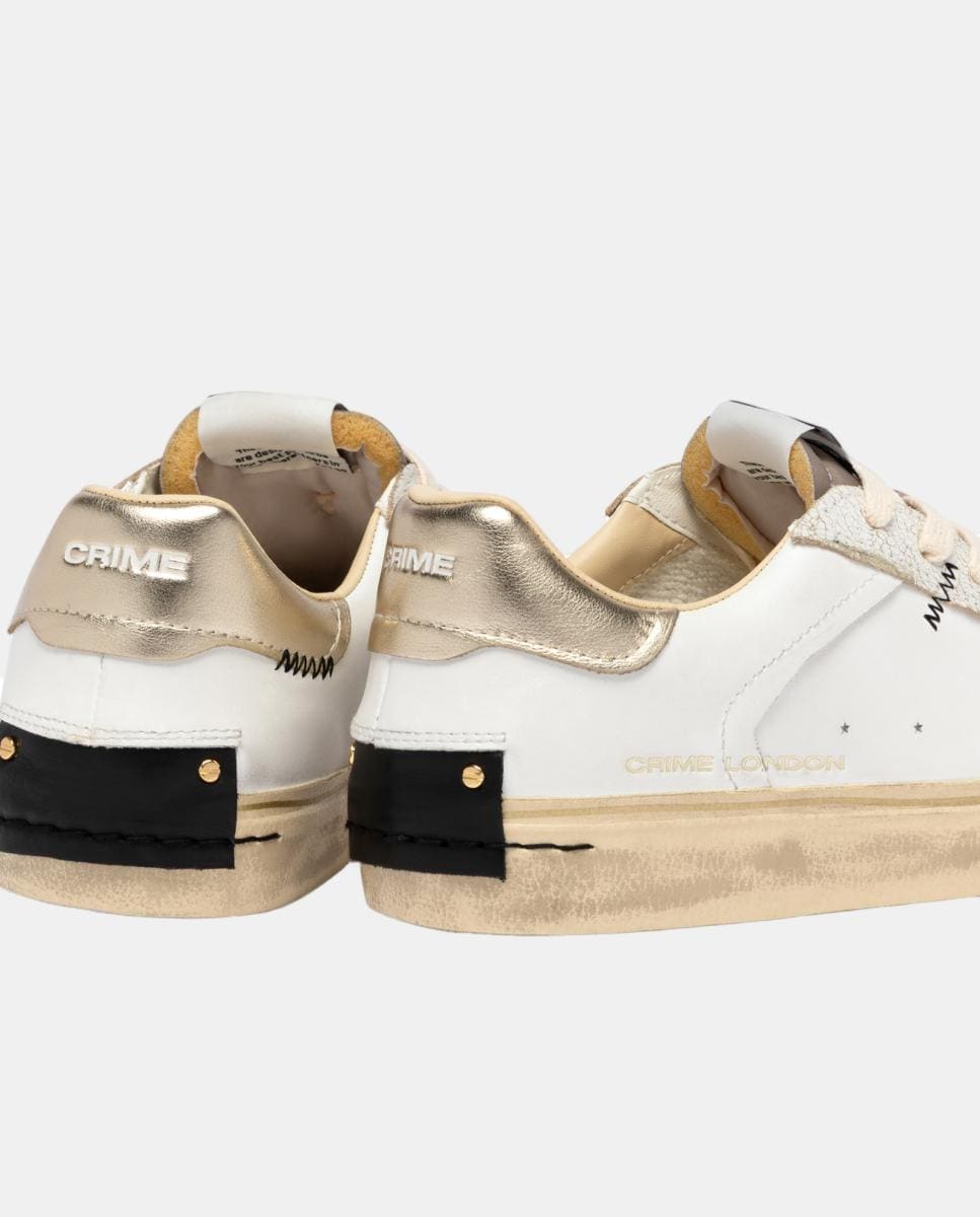 Sapatilhas Baixas Pele Branco-6