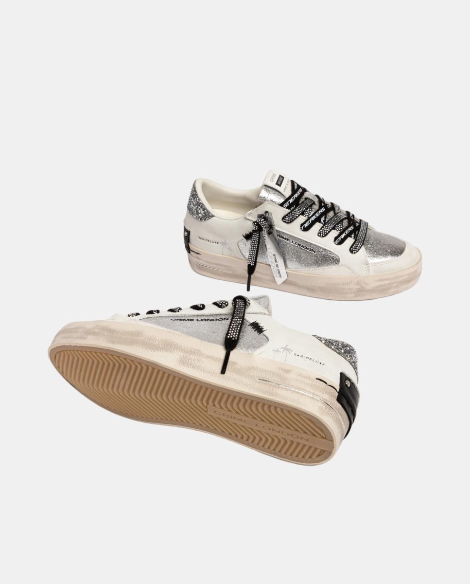 Sapatilhas Baixas Prata-4