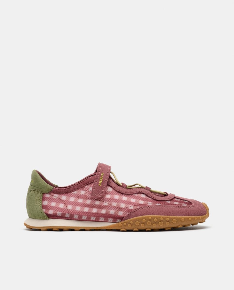 Hoff - Merceditas deportivas de mujer Bridge Bow Vichy en ante suave.