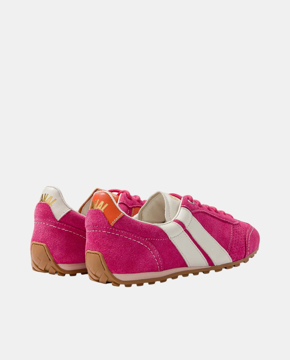 Sapatilhas Assimétricas em Pele Inspiradas nas Sabrinas Rosa-3