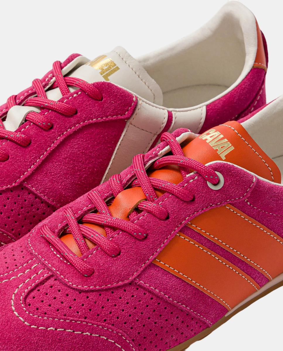 Sapatilhas Assimétricas em Pele Inspiradas nas Sabrinas Rosa-5