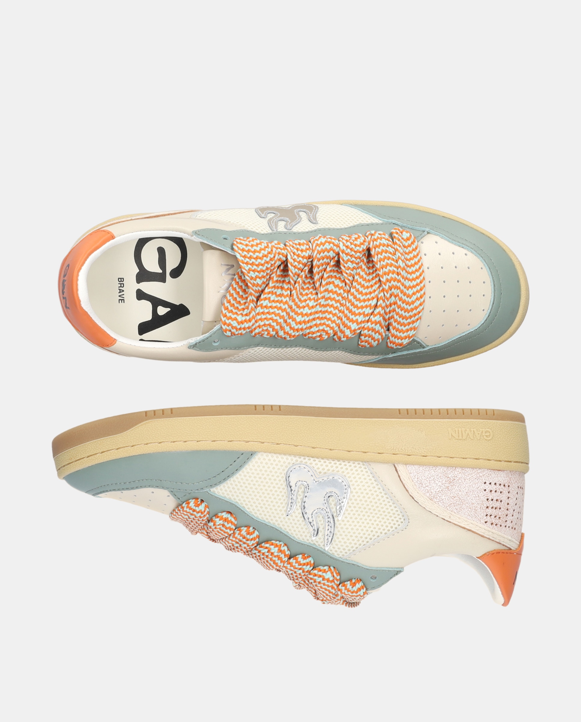 Sapatilhas Desportivas em Pele Verde Aqua-5