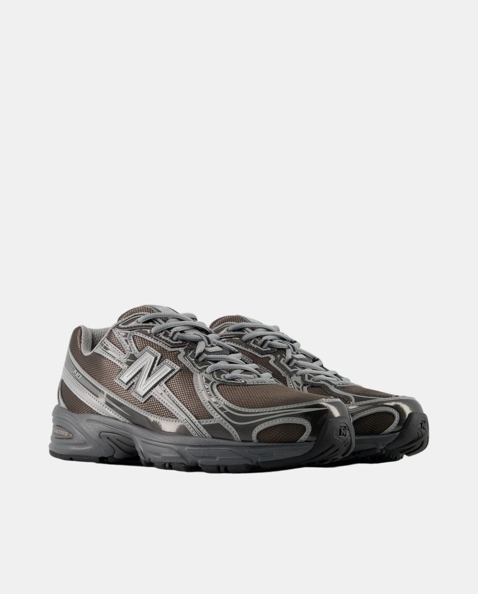Sapatilhas Casual 740 Retro 2000 - Preto Metalizado Preto-4