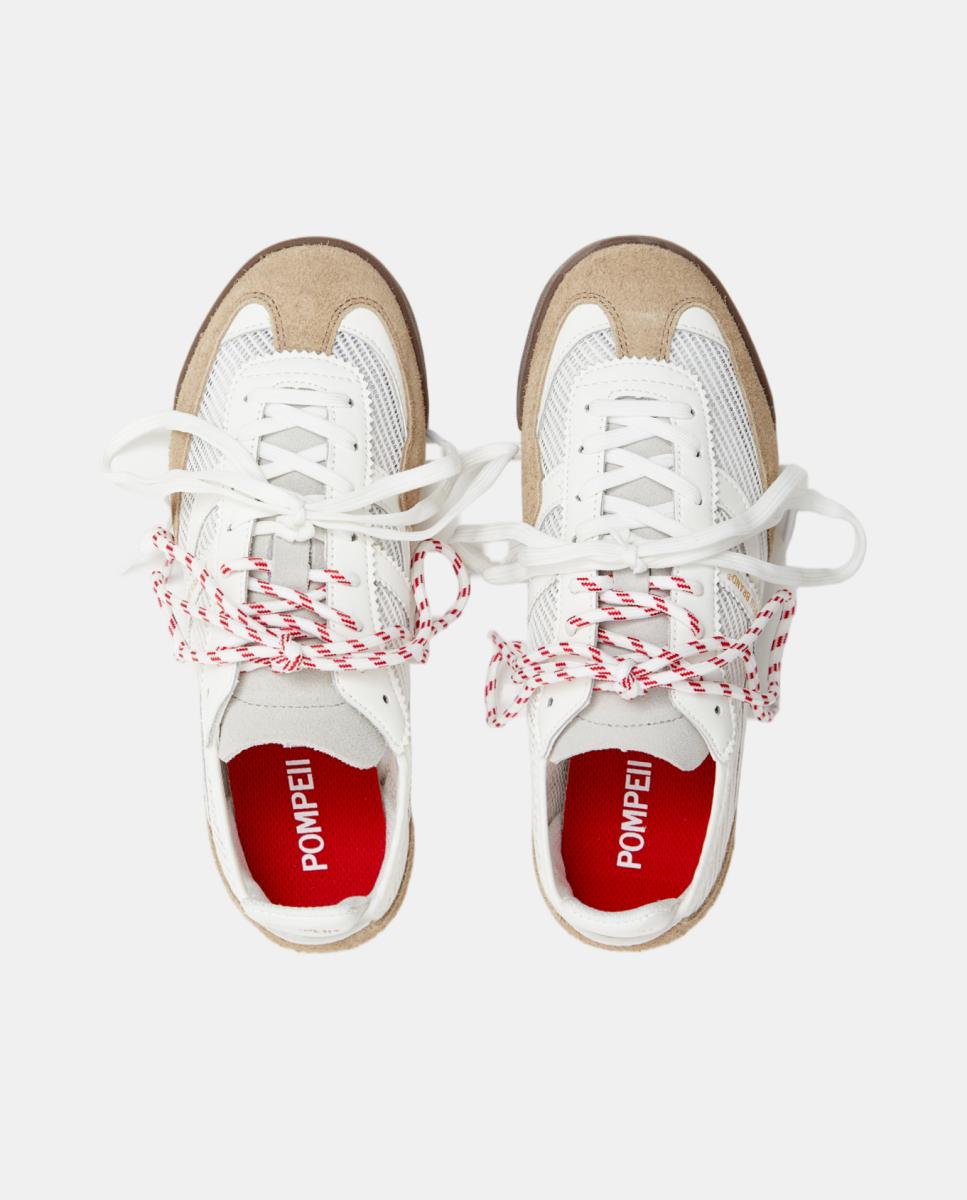 Sapatilhas Casual Modelo Kite Branco Osso-3