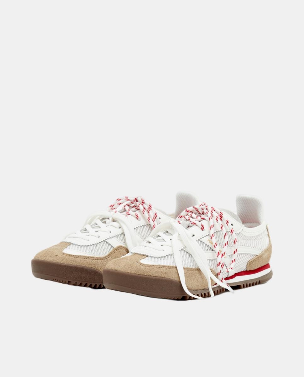 Sapatilhas Casual Modelo Kite Branco Osso-4