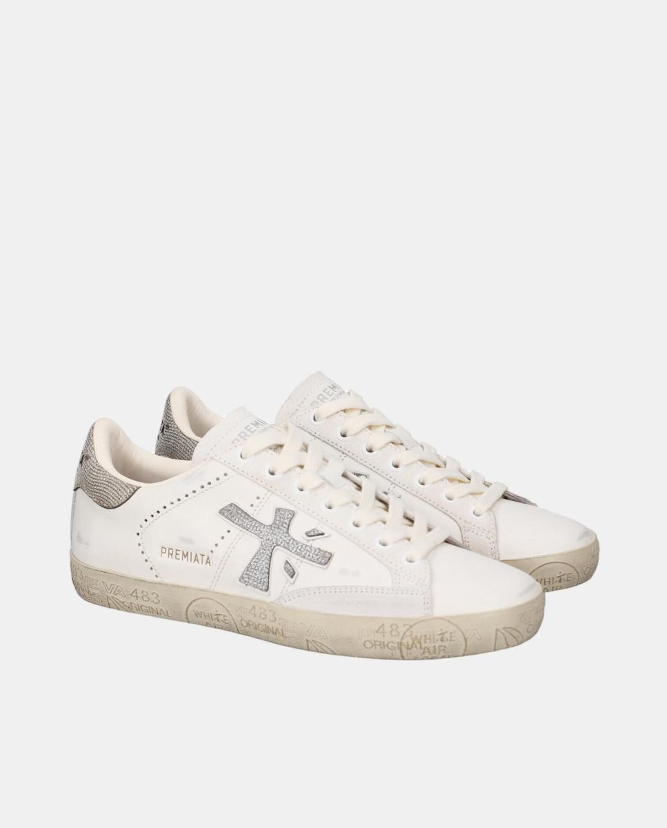 Sapatilhas Stevend Var. 8127 Pele Branco-2