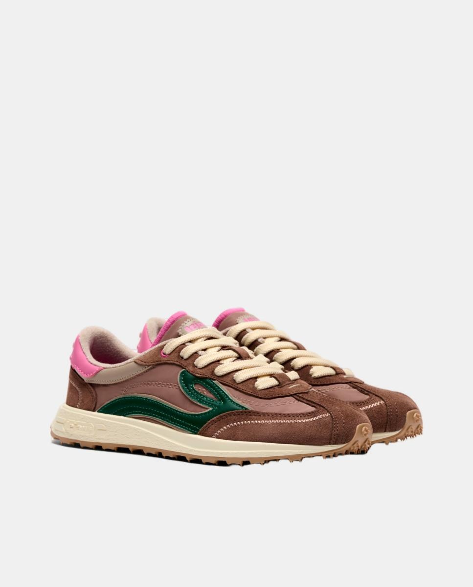 Sapatilhas Lejan Melrose mulher Nylon Barefoot Castanho-chocolate-3