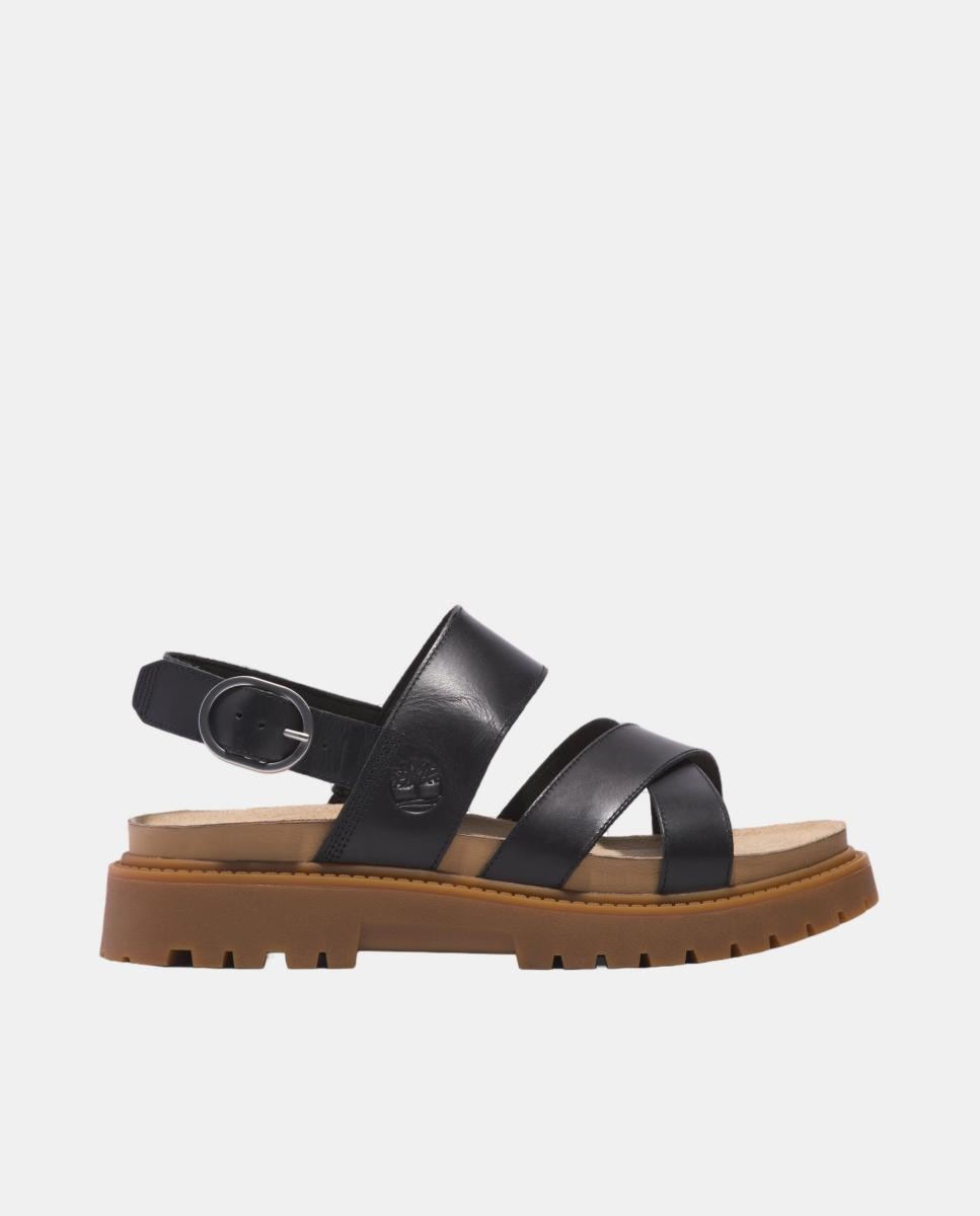 Imagem 0 de Sandálias Rasas Clairemont Way em Pele com Fivela