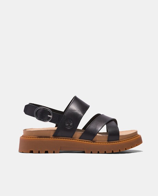 Imagem 0 de Sandálias Rasas Clairemont Way em Pele com Fivela