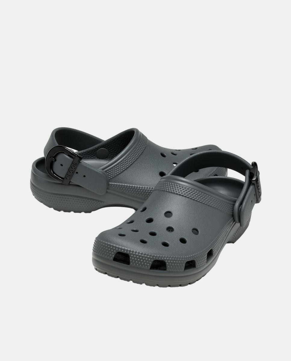 Socas Classic Buckle Clog Cinzento-2