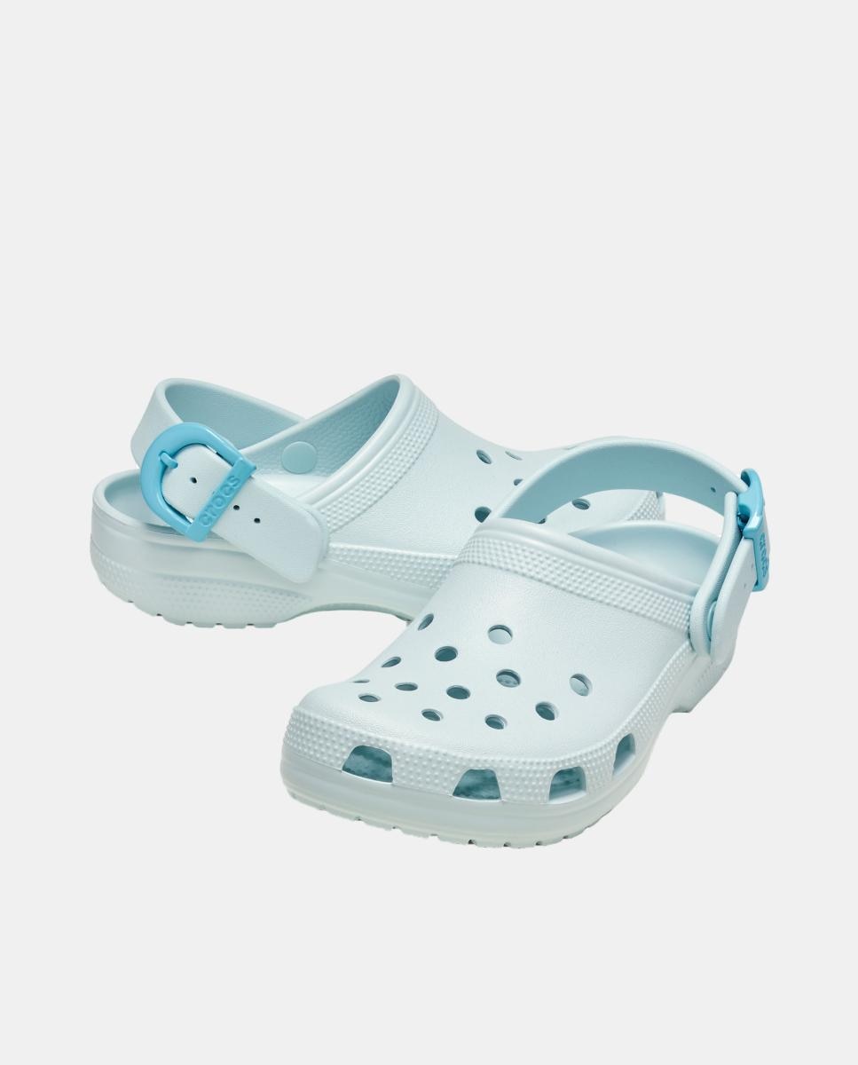 Socas Classic Buckle Clog Azul Céu-2